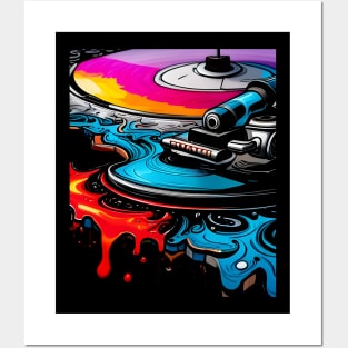 Colorful turntable Posters and Art